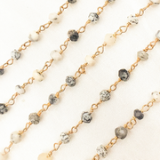 Dendrite Rose Gold Plated Wire Chains